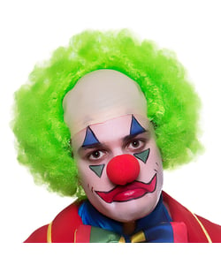 Green Happy face clown Wig