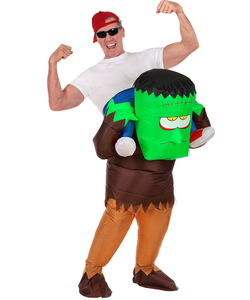 Monster Rider Inflatable Costume - Front view