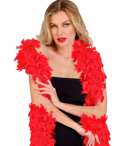 Red Feather Boa