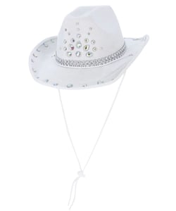 White Rhinestone Cowboy Hat