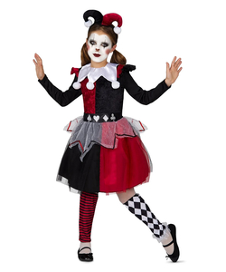 Girls Red Harley Quinn Costume