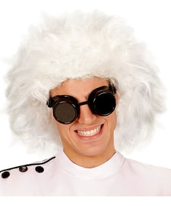 White Mad Scientist Wig