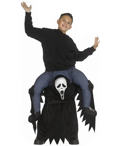 Ghost Face Piggyback Inflatable Costume Kids