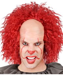 Vintage Creepy Clown Headpiece and Wig