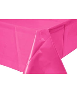 Magenta Plastic Tablecovers - Close up