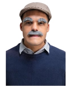 Old Guy Moustache & Eyebrows