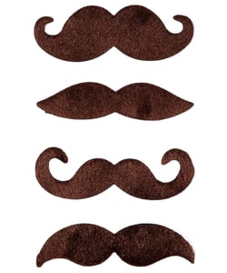 Funny Moustaches Brown