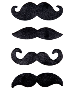 Funny Moustaches Black