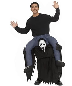 Ghost Face Piggyback Inflatable Costume