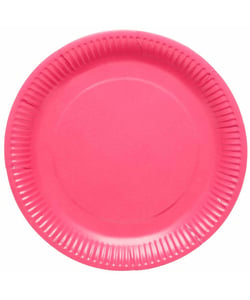 Pink Bubblegum Plates - Close up