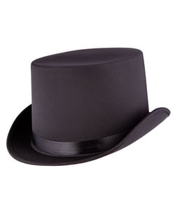 Black SatinTop Hat