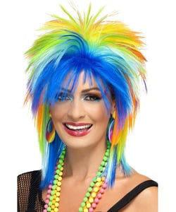 80's Rainbow Punk Wig