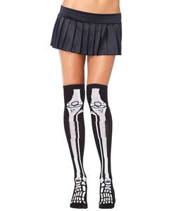 Skeleton Knee High Socks