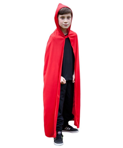 Kids Hooded Cape - Red