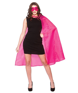 Superhero Cape & Mask pink