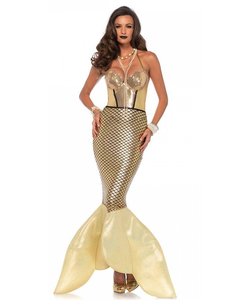 Golden Glimmer Mermaid Costume