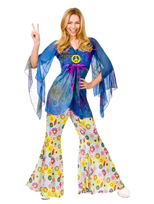 Ladies Woodstock Hippie Costume